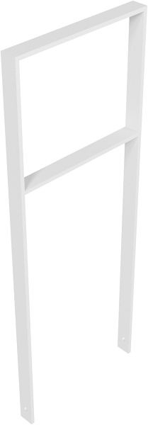 Schake Anlehnbügel aus Flachstahl 50 x 12 mm, mit Querholm, Gesamtbreite: 450 mm, feuerverzinkt, 451_045