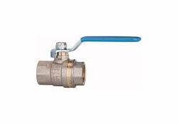 Riegler Kugelhahn mit blauem Stahlhebel, leichte Ausführung, Innen/Innengewinde, 103184