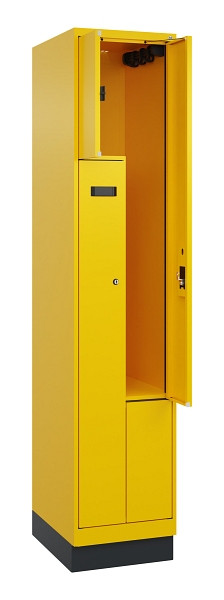 C+P Z-Spind Evolo PLUS, Sockel, 2 Fächer, 1950x400x500mm, 1023/1023, Zylinderschloss, 049023-122 S10044