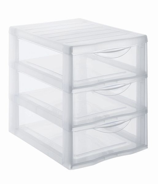 Rotho Schubladenbox A5, 3 Schübe ORGAMIX, transparent, 1454900096WS