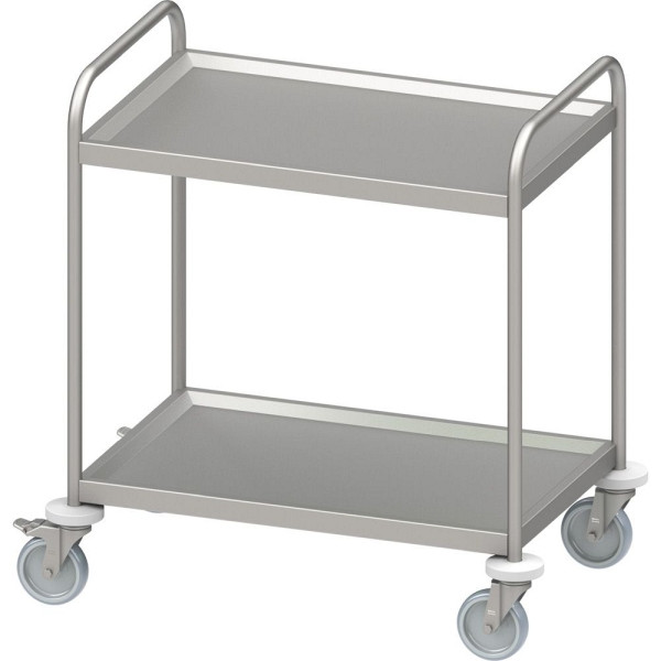 Stalgast Edelstahl Servierwagen "PRO" mit zwei Böden 1200x500x950mm, verschweißt, VWN12523