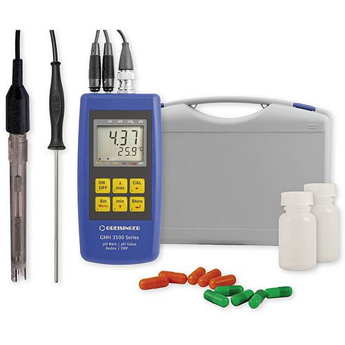 Greisinger GMH 3531-SET100 Komplett-Set zur pH-/Temperaturmessung, 604591