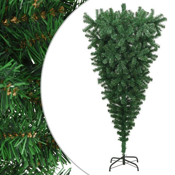 vidaXL Künstlicher Weihnachtsbaum mit Ständer Umgekehrt Grün 240 cm, 329176
