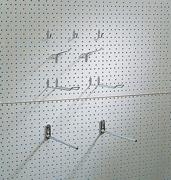 Meta Lochplattenhaken für Lochung 4 bis 5, verzinkt, 2001971