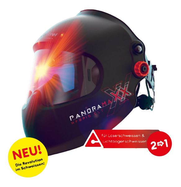 Optrel Automatik Laser- / Schweisshelm inkl. Frischluftsystem 'Optrel®' e3000X mit panoramaxx pure air hybrid, 4550.680