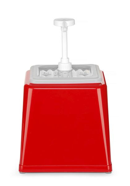 Hendi Spender rot 2,5 l GN 1/6 200 mm, für Restaurants, 203521