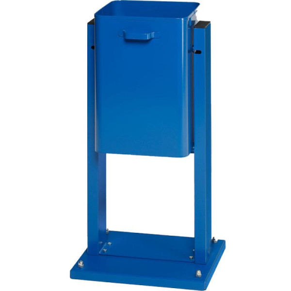 Stein HGS Abfallbehälter -Cubo Naldo-, enzianblau /mit Dach, zum Aufdübeln, 17309