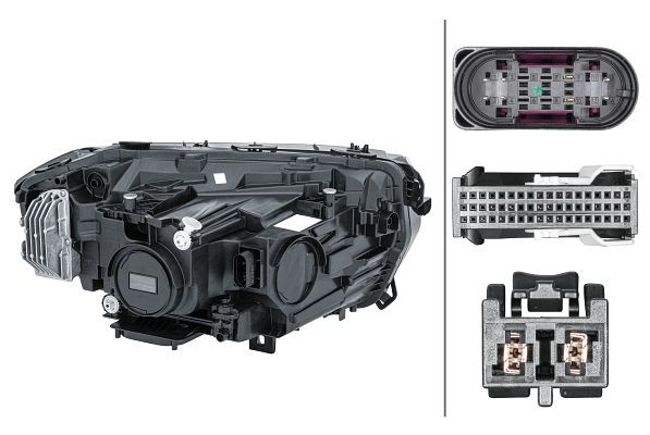 HELLA LED-Hauptscheinwerfer, für u.a. Mercedes-Benz EQA, CCC/ECE, für Rechtsverkehr, links, 1EX 014 530-311