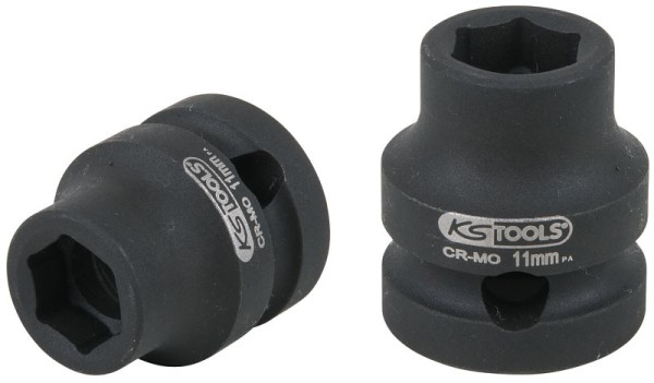 KS Tools 1/2" Sechskant-Kraft-Stecknuss, extra kurz, 11,0 mm, 515.0057