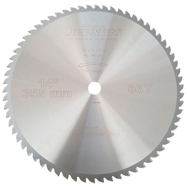 JEPSON HM - Sägeblatt 355/66Z für Stahl, 600595