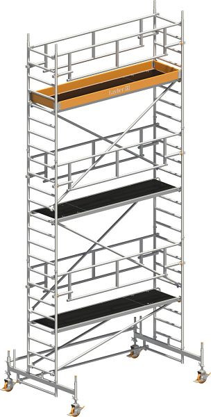 Layher Gerüst Uni Standard P2 SAFETY PLUS mit Doppelgeländer, Max. Plattformhöhe: 5,35 m, 1421105