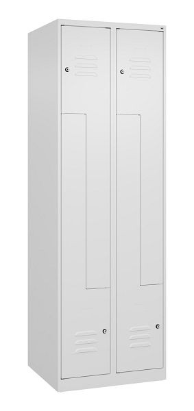 C+P Z-Spind Classic PLUS, 4 Abteile, 1850x600x500mm, 9016/9016, Zylinderschlösser, 080003-204 S10021
