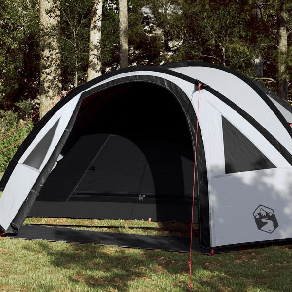 vidaXL Kuppel-Campingzelt 4 Personen Weiß Dunkel Wasserdicht, 94352