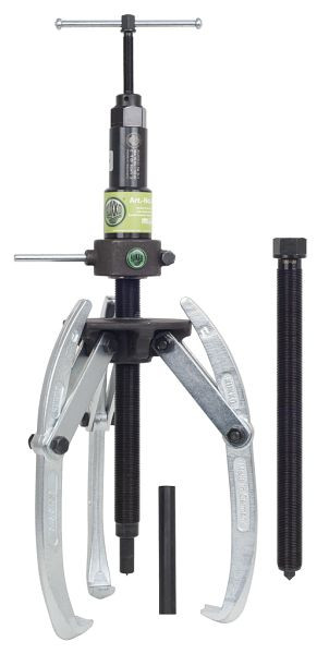 KUKKO 3-armiger Universal Abzieher mit schwenkbaren Haken und Hydraulikspindel, Spannweite außen: 500 mm, 47-2-B
