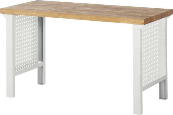 RAU Seiten-Lochwand für Werkbankfuß 7000, H617mm, für Fußtiefe 650mm, RAL7035, 09-LW-S7-650.12