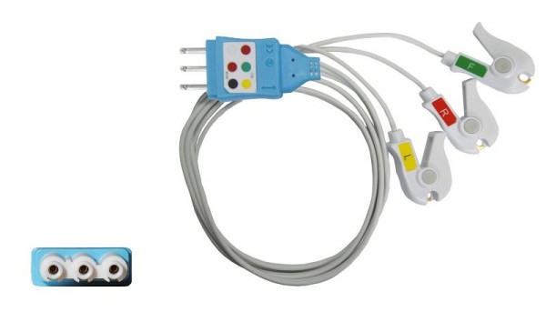 Golmed 3-adrige Satz Einweg-Patientenleitung, zu Philips HP (Single-Pin), EW-7-9-P3