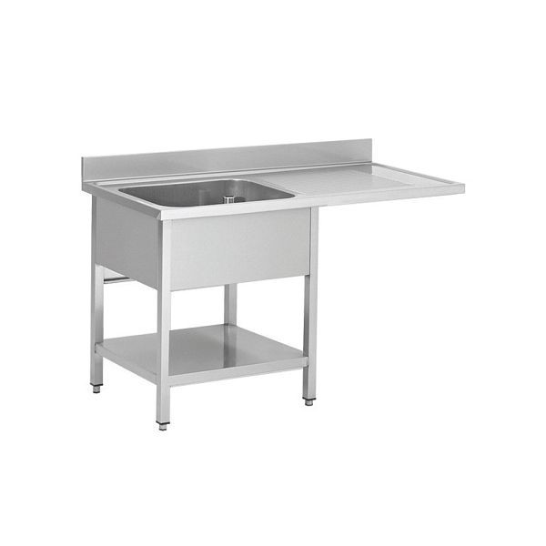 Skyrainbow Spülcenter aus Edelstahl, ein Becken links, 120 x 60 cm, THSTR126SBL1