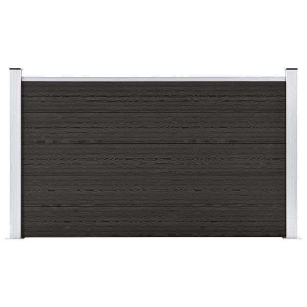 vidaXL Gartenzaun WPC 180×105 cm Grau, 49073