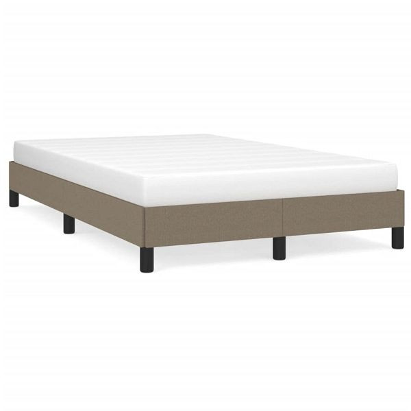 vidaXL Bettgestell Taupe 120x190 cm Stoff, Füllung: Schaumstoff, 3269609
