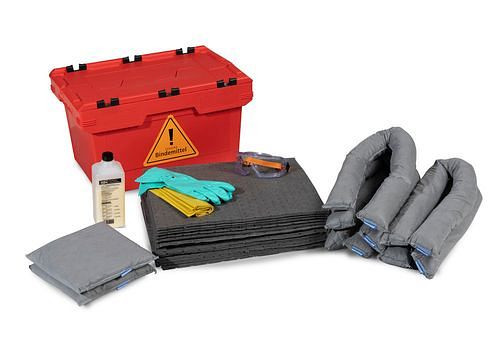 DENSORB Bindemittel-Notfall-Set in roter Klappbox, Ausführung Universal, 282174