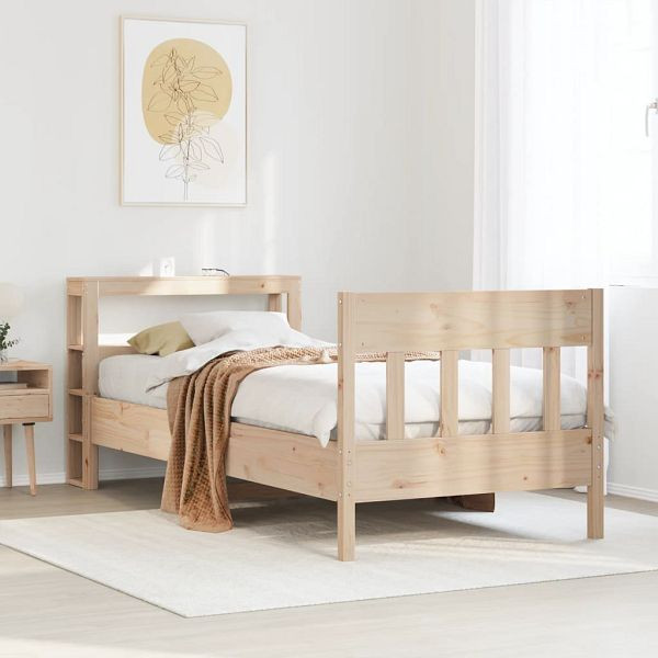 vidaXL Massivholzbett ohne Matratze 90x190 cm Kiefer, 3306285