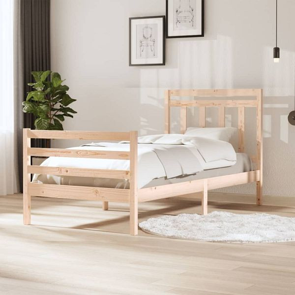vidaXL Massivholzbett 100x200 cm, 3100644, 8720286958704