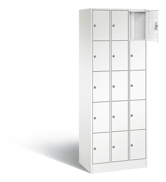C+P Schließfachschrank Serie 8070, H1950xB680xT480mm, Farbe: Verkehrsweiß, 80700-30 S10372