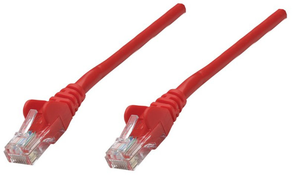 INTELLINET Premium Netzwerkkabel, Cat6, U/UTP, RJ45-Stecker/RJ45-Stecker, 3,0 m, rot, 738460