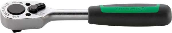 STAHLWILLE 6,3 mm (1/4") Knarre Nr.415 Schlüsselweite 16.5 ° Länge 117 mm, 11111010