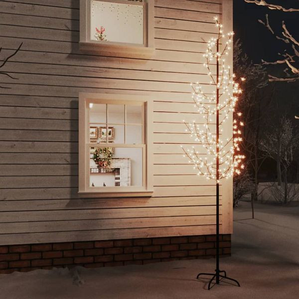 vidaXL LED-Baum mit Kirschblüten Warmweiß 368 LEDs 300 cm, 345134
