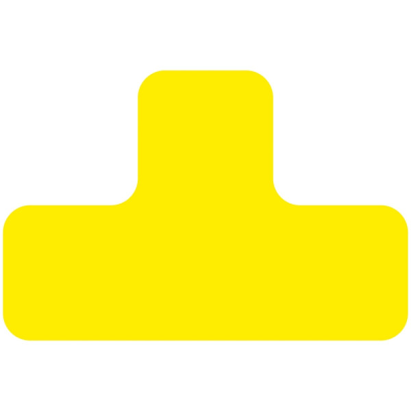 Eichner Stellplatzmarker "T-Stück", Schenkelbreite 50 mm, Länge 150x100 mm, für glatte oder leicht rauhe Gründe innen, gelb, VE: 25 Stück, 9225-20020-040