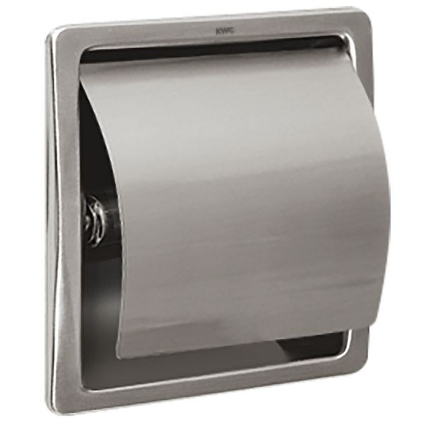 KWC WC-Rollenhalter, Stratos, Edelstahl, 153x153x129 mm, Unterputz, 2000057422