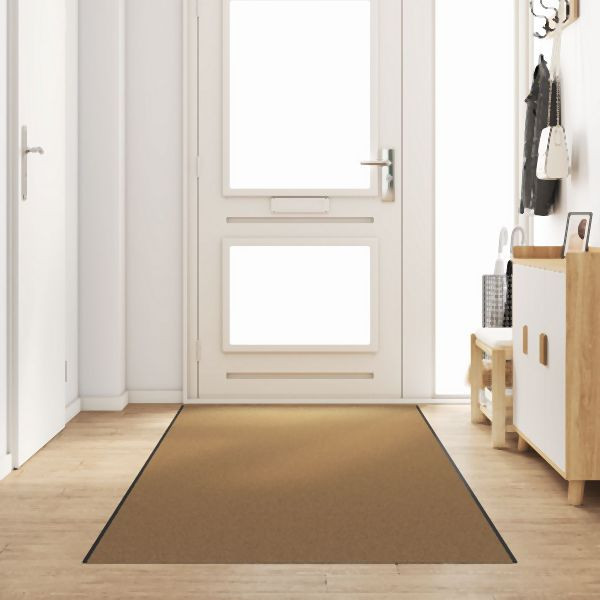 vidaXL Waschbare Fußmatte Creme 120x400 cm Abmessung, 4100756