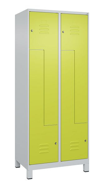 C+P Z-Spind Classic PLUS, C Z-Spind, Classic PLUS, Füße, 4 Abteile, 1950x800x500mm, 7035/0024, Zylinderschlösser, 080013-224 S10025