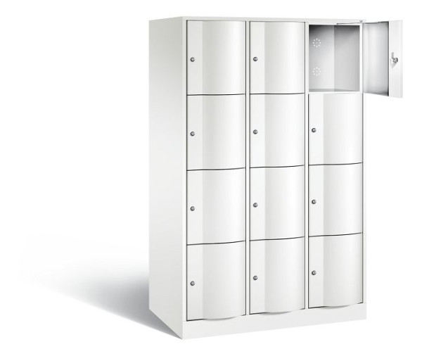 C+P XL-Schließfachschrank Resisto, H1950xB1148xT640mm, Farbe: Verkehrsweiß, 8470-373 S10049