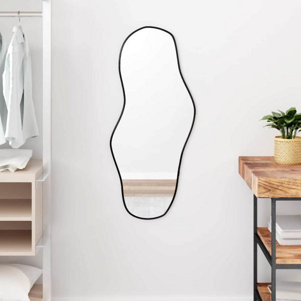 vidaXL Wandspiegel Schwarz 90x40 cm Abmessung, 348267, 8720287166641