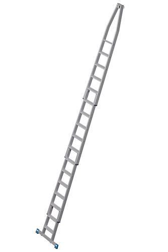 Krause Steckleiter aus Aluminium, 4-teiliges Set, 17 Stufen, 307655