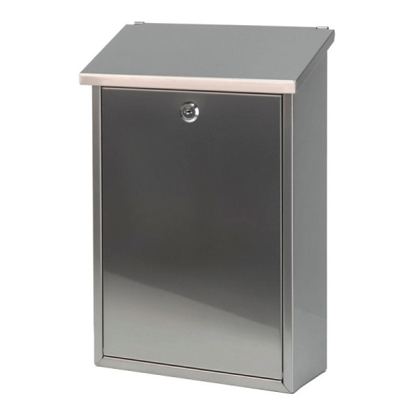 STEIN HGS Wandbriefkasten Toledon, matt Edelstahl, 83708.0004