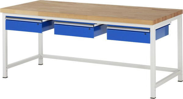 RAU Werkbank Serie 8000 - Modell 8003A1, B2000 x T900 x H840-1040 mm, 03-8003A1-209B4H.11