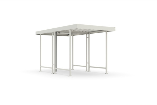 WSM Überdachung Leipzig L40 RAL 9002 als Bausatz, 102001867