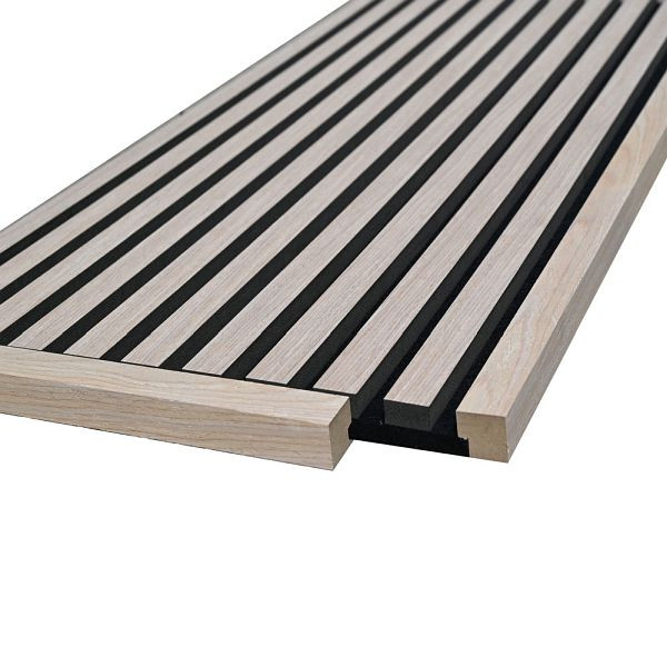 HOME DELUXE Abschlussleiste für Akustikpaneel ENDO Light Oak - 80 cm, VE: 2 Stück, 73440