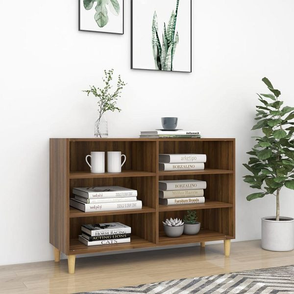vidaXL Sideboard Braun Eichen-Optik 103,5x35x70 cm Holzwerkstoff, 813184