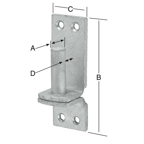Vormann Aufschraubkloben 16 x 120 mm, feuerverzinkt, VE: 10 Stück, 000074016ZF