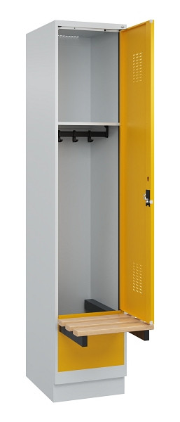 C+P Spind Evolo PLUS, 1 Abteile, 1950x400x815mm, 7035/1004, Zylinderschloss, 049040-12 S10027