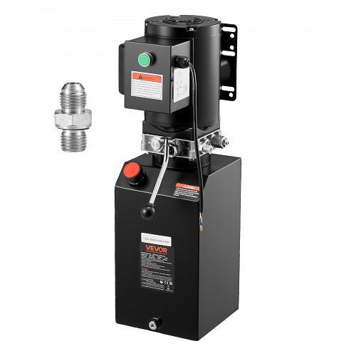 VEVOR Hydraulikpumpe 220V, 15 Qt, 6,3 L/min, max. Druck 22 MPa, für Muldenkipper & Autohebebühnen, schwarz, YXYYB220VJLDM031K001V7