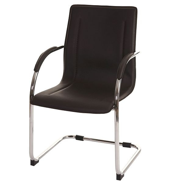 Mendler Konferenzstuhl Samara, Besucherstuhl Freischwinger, braun, 74885