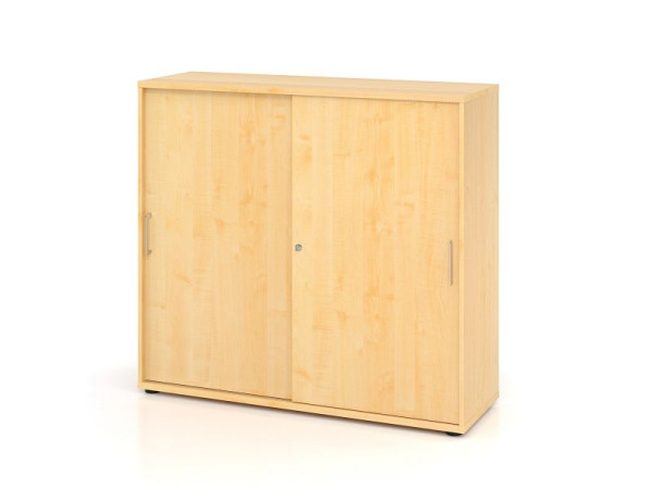 Hammerbacher Schiebetürschrank 1753S BS, 3 OH, Korpus: Ahorn / Front: Ahorn, 120 x 40 x 110 cm (BxTxH), V1753S/3/3/BS