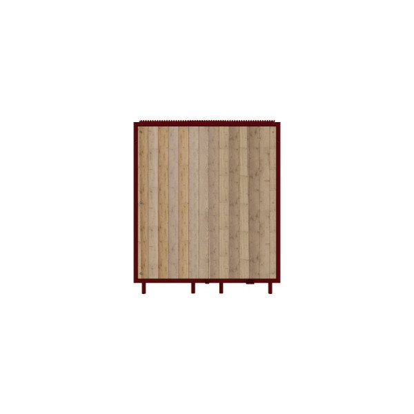 STEIN HGS Hochsicherheitszaun breit 2,40 x 2,20 m, breit mit Holzfüllung, 80514.0002