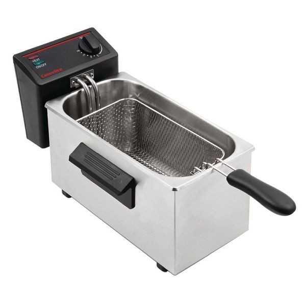 Caterlite Fritteuse 3,5 Liter mit Korb und 2 kW Leistung, GG198