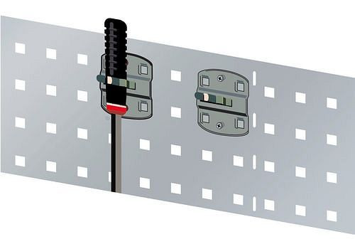 DENIOS Werkzeugklemme, Durchmesser 28 mm, große grundplatte, 5 Stück, 286496